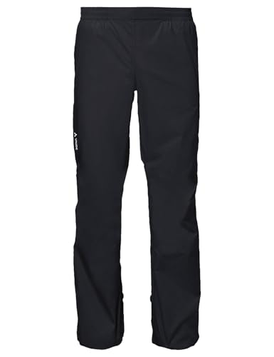 VAUDE Herren Men's Drop Pants Ii Regenhose, Black/Black, M Lang
