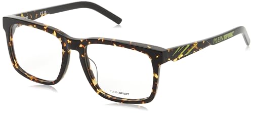 PHILIPP PLEIN SPORT Herren Vsp019 Sonnenbrille, Schwarz/Ochre Havanna, 56