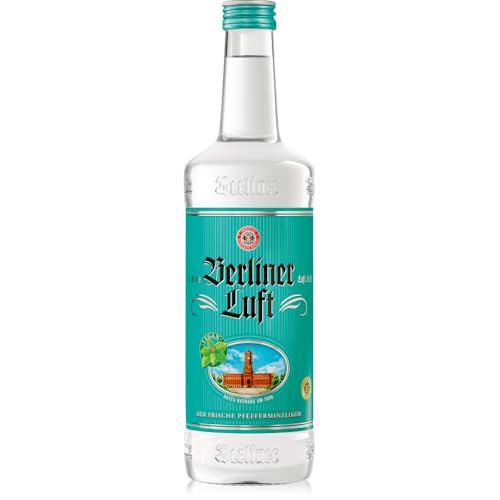 Berliner Luft | Kultiger Pfefferminzlikör | Frisch, klar & aromatisch | Vegan & glutenfrei | Made in Berlin | 18% Vol. | 0,7L