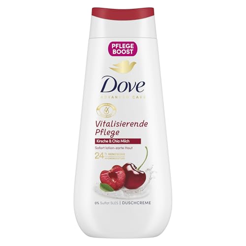 Dove Advanced Care Duschcreme Vitalisierende Pflege mit 24h Renewing MicroMoisture für sofort lotion-zarte Haut 225 ml