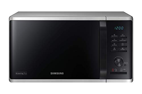 Samsung MG2AK3515AS/EG Mikrowelle mit Grill, 800 W, 23 ℓ Garraum, 48,9 cm Breite, Quick Defrost, 27 Automatikprogramme, Silber