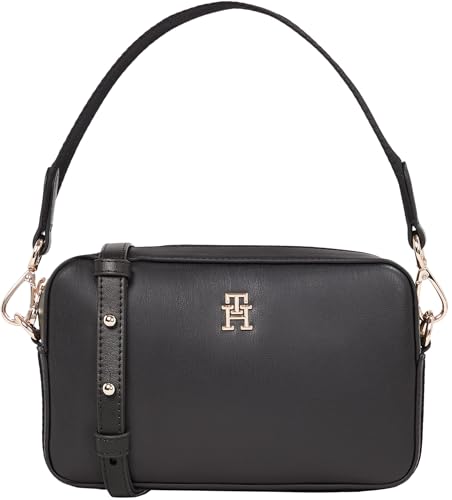 Tommy Hilfiger Damen Henkeltasche Distinct Camera Bag mit Schulterriemen, Schwarz (Black), Einheitsgröße