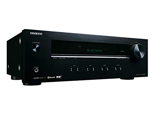 Onkyo TX-8220(B) Stereo Receiver (Hifi Verstärker 100 W/Kanal, Multiroom, Bluetooth, Streaming, DAB+/FM/RDS-Radio, MM-Phono-Vorverstärker für Plattenspieler), Schwarz