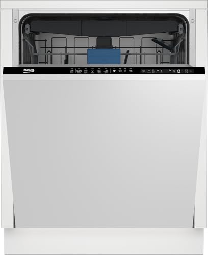 Beko BDIN25530 Geschirrspüler 60 cm, einbau und vollintegriert, für 15 Maßgedecke, 5 Programme, 4 Zusatzfunktionen, 3 Spülebenen, Watersafe+, SteamGloss, HygieneIntense, SelfDry, weiß