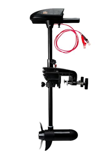 Rhino Motors VX 25 V2 Cobold Elektro Außenbordmotor, 12V, 25 lbs Schubkraft, 290W, 3,6 kg, 60 cm Schaftlänge, 2 Vorwärts-/2 Rückwärtsgänge