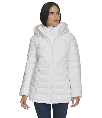 Tommy Hilfiger Damen Every Day Essential Lightweight Coat Daunenalternativer Mantel, Whitesand, XL