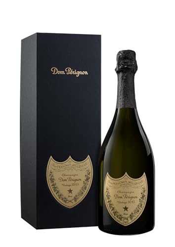 Dom Perignon Champagner Vintage 2015 - Exklusiver Jahrgangschampagner mit Geschenkverpackung, 0,75l