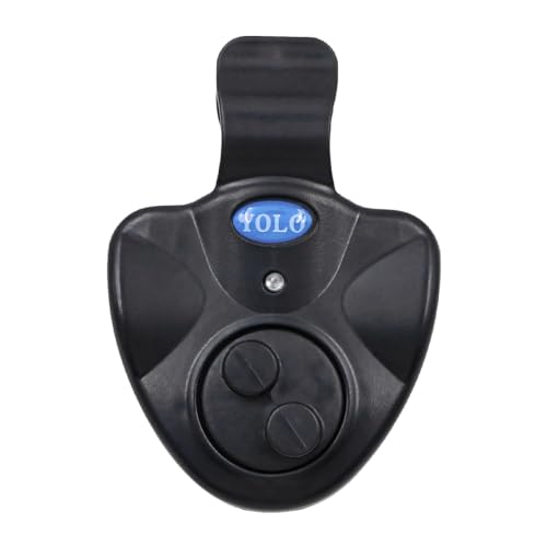 Tiardey 2 Stück Angeln Bissanzeiger Elektronischer Bissanzeiger Leuchtanzeige Swinger Vibration auf der mit LED-Leuchtanzeige