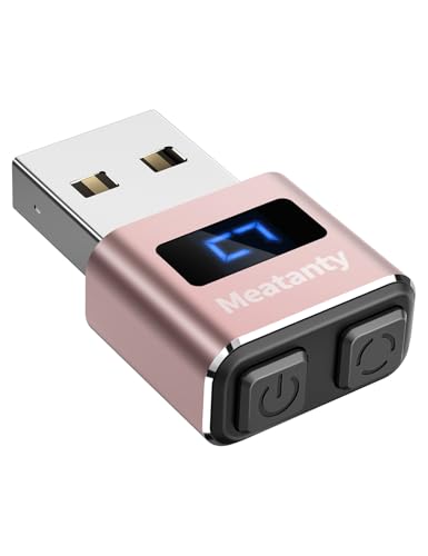 meatanty Metall Tiny Mouse Jiggler, USB Mover Undetectable, Automatischer Wiggler Mit Bildschirm, 3 Modi Bewegungsgerät, Giggler Toggler Jonggler Hält Computer/PC/Laptop Wach