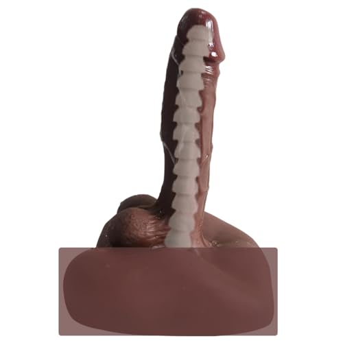 Groß Masturbator und Dildo 2 in 1 Sex Spielzeug für Männer Frauen Paare und Gay Solo Masturbieren, Realistischer Anal und Big Penis Analplug Mastrubrator Extrem Taschenmuschi Seckoe