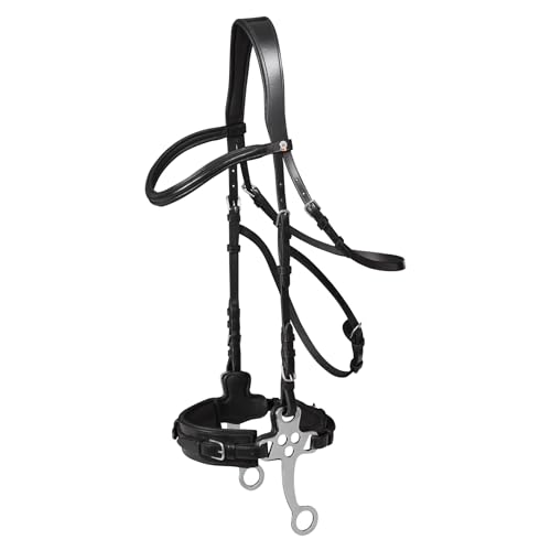 WALDHAUSEN Trensenzaum X-Line Hackamore, schwarz, WB