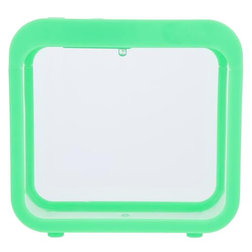 ARTIBETTER Kleines Betta Aquarium aus Kunststoff mit Integrierter LED Beleuchtung Kleiner Fischzuchtbecken für Betta und Jungfische Ökologisches Selbstgemacht Mikrolandschafts Aquarium