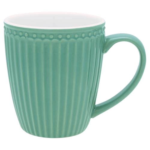 GreenGate - Tasse - Henkeltasse - Kaffeetasse - Mug - Alice - Dusty Green/grün - Porzellan - 300 ml