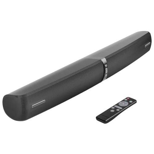 Soundbar für TV Geräte, 2-in-1 Trennbare Tower-Lautsprecher mit Bluetooth 5.3/HDMI-ARC/Optisch/AUX – Wandmontagefähige Home Cinema Sound bar mit Surround-Sound für PC/Gaming/Projektoren (Black)