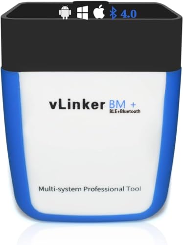 vLinker BM+ OBD2 Bluetooth Diagnose Scan Tool, OBDII Autoscanner für iOS, Android, und Windows - Gemacht für BimmerCode