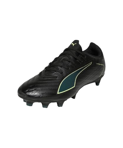 Puma Unisex Ultra 6 Play Fg/AgSoccer Shoe, Puma Black Fizzy Light Green Terrain, 39 EU