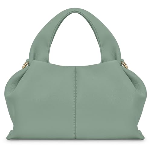 oscaurt Handtasche Damen Umhängetasche PU Leder Schultertasche Klein Top Handle Shoulder Bag Dumpling Bag Henkeltaschen für Verabredungen