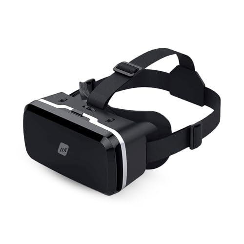 NK 3D VR-Brille für Smartphone - Intelligente Virtual Reality Brille für Smartphones zwischen 4,7