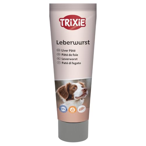 TRIXIE Hundeleckerli PREMIO Hunde-Leberwurst 110g - Premium Leckerlis für Hunde glutenfrei - ohne Getreide & Zucker, schmackhafte Belohnung für Training & Zuhause - 3176