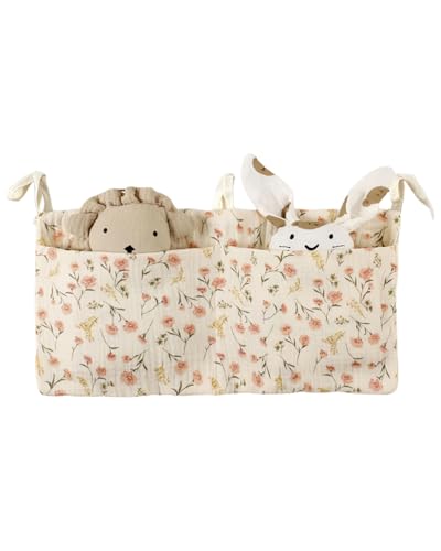 TPZORJX 1PCS Babybett Organizer,wickeltisch organizer,Baby Kinderzimmer Organizer,Kinderzimmer Hängender Bett Organizer,Betttasche Spielzeugtasche,Organizer Beistellbett Baby,Hängen an Krippe