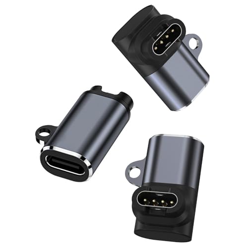 USB-C Adapter 3 Stück Type C ladekabel uhr kabel Kompatibel mit Garmin Fenix 7 pro, 6 6S 6X Pro, Fenix 5 5S 5X Plus, Forerunner 165 265 965 955 45 55 255,Vivoactive 3,Venu 2,Instinct 2,Ladegerät