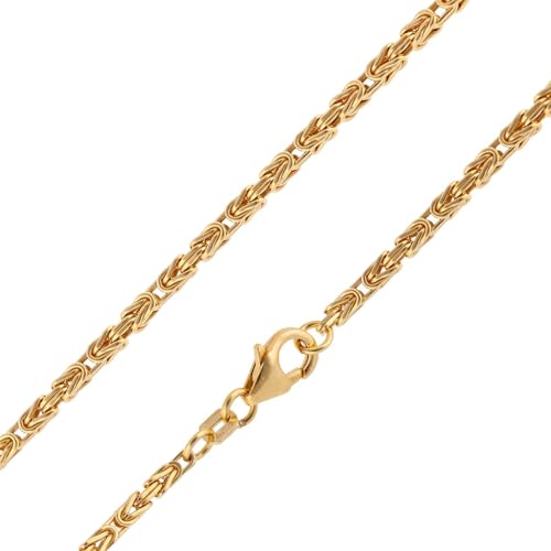 trendor Halskette Gold 333/8K Königskette Breite 2,0 mm traumhafter Halsschmuck für modische Damen oder Herren, elegantes Accessoire, 15792-50 50 cm