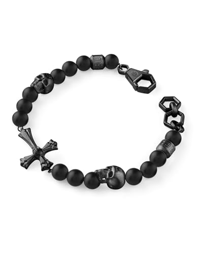 Philipp Plein Herren Armband Edelstahl IP Black WHISPER PJUEA01BU