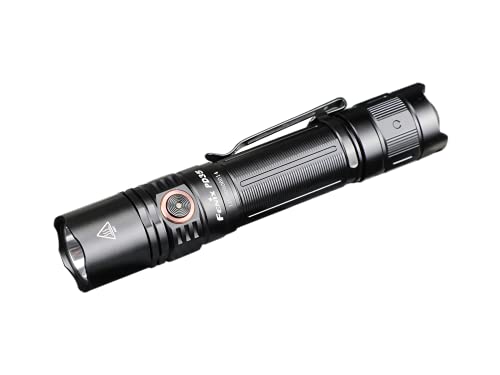 Fenix PD35 V3.0 LED-Taschenlampe, Taktische Kleine Gerade Taschenlampe, 1700 Lumen, 357m Leuchtweite, 230 Stunden Leuchtdauer, 5 Helligkeitsstufen und Strobe, IP68 Schutz, schwarz, Multi-Szenarien