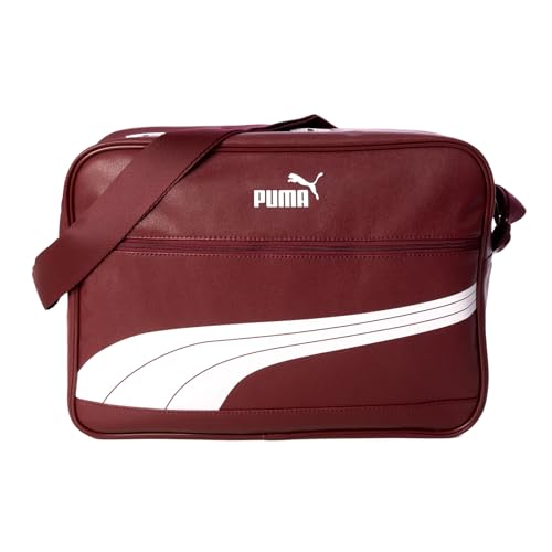 PUMA Unisex – Erwachsene Campus Reporter Retro umhängetasche (bordeaux/white)