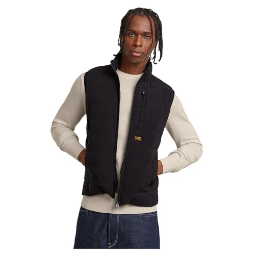 G-STAR RAW Herren Foundation Liner Weste, Schwarz (dk black D24277-D518-6484), L