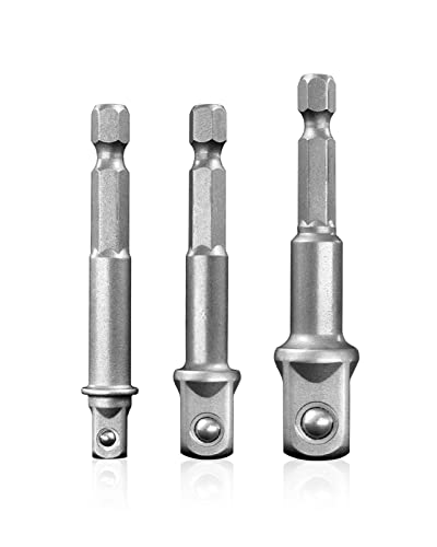 Mr.wintek Stecknuss Adapter, 3-teilig, 1/4