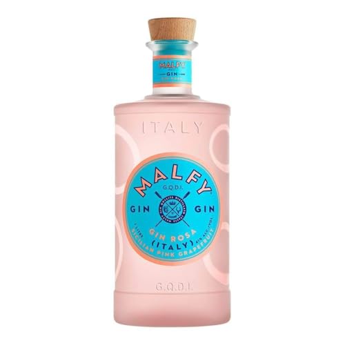 Malfy Gin Rosa – Super Premium Gin aus Italien mit Pink Grapefruit und Rhabarber – 41 % Vol – 1 x 0,7L