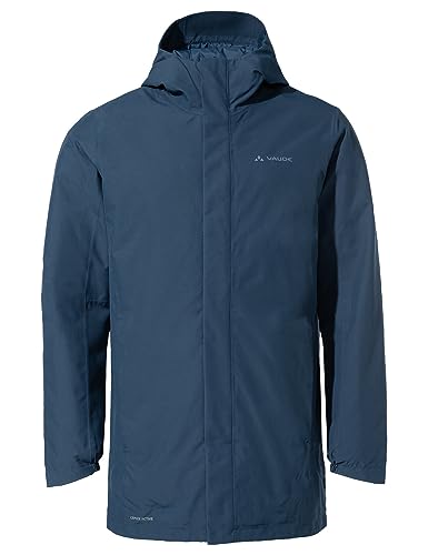 VAUDE Cyclist II gefütterter Parka für Herren – Winterjacke mit PrimaLoft Wattierung, wasserdichte & atmungsaktive Winter Fahrradjacke für Herren, 2-Wege-Reißverschluss – ideal für den Winter