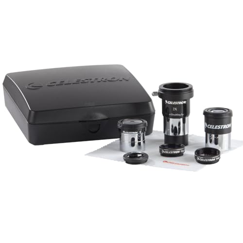 Celestron 94307 AstroMaster Eyepiece & Filter Accessory Kit, 8 Piece, Black