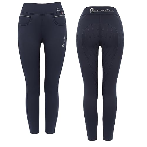 Cavallo Liz Grip Damen Reithose Winter Reitleggings schwarz, Größe:40