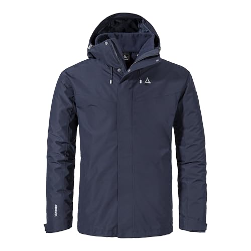 Schöffel Herren 3in1 Jacket Style Okere MNS, wasserdichte, atmungsaktive Outdoorjacke mit herausnehmbarer Fleecejacke, warme 3in1 Jacke mit verstellbarer Kapuze