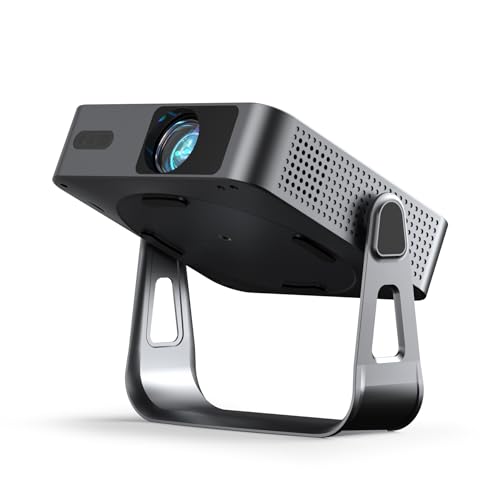 Smart Beamer Offizielle App Mini Projektor 4K mit Autofokus & Trapezkorrektur, VOPLLS 700ANSI 1080P Full HD WiFi6 Bluetooth Beamer Klein Heimkino/Outdoor Projector für Handy (Schwarz)