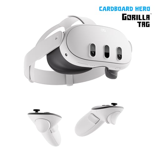 Meta Quest 3 512 GB – Die leistungsstärkste Quest – Ultimative Mixed-Reality-Erlebnisse – Gorilla Tag Cardboard Hero Bundle – Amazon Exclusive