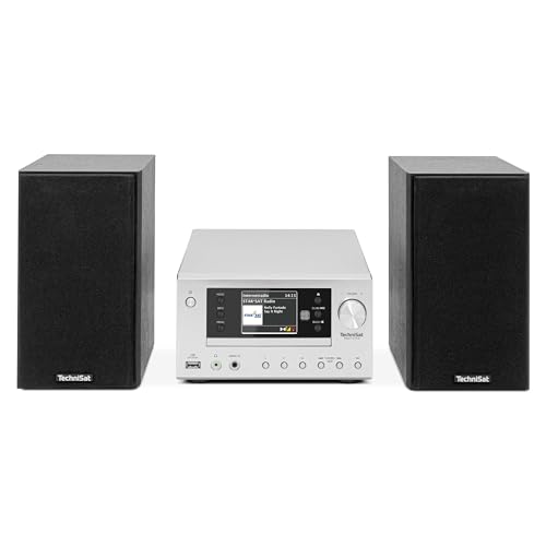 TechniSat VIOLA 710 CD IR - kompakte Hi-Fi-Anlage (Internetradio, DAB+, UKW, CD-Player, Bluetooth, 2x 20 Watt RMS Stereo-Boxen, Kopfhöreranschluss, Wecker, Sleeptimer, Kompaktanlage, Fernbedienung)
