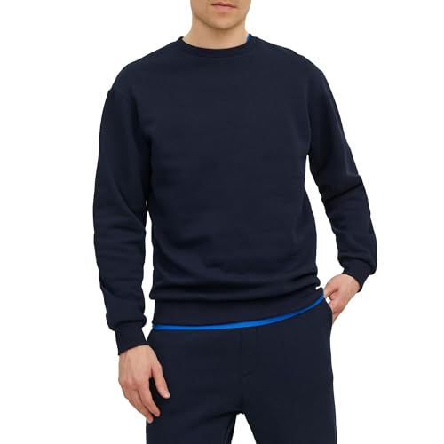 JACK & JONES Male Sweatshirt mit Rundhals Einfarbig Sweatshirt mit Rundhals