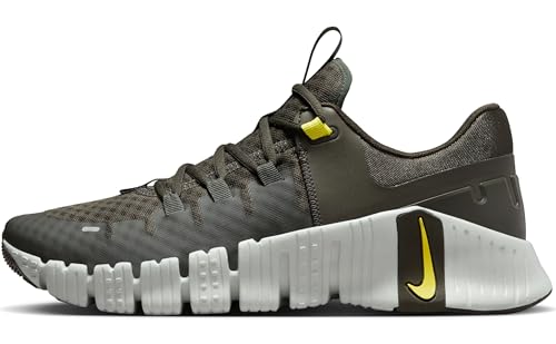 Nike DV3949-300 Nike Free Metcon 5 Herren Sequoia/HIGH Voltage-Light Silver EU 42.5