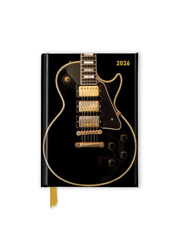 Black Gibson Guitar – Schwarze Gibson Gitarre – Taschenkalender 2026: Original Flame Tree Publishing-Pocket Diary [Taschenkalender]