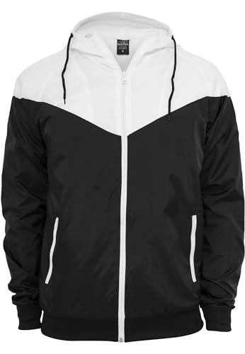 Urban Classics Herren Herren Arrow Windrunner Jacke, Blk/Wht, L
