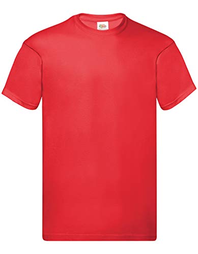 Fruit of the Loom Herren T-Shirt Original T 61-082-0 Red XXL