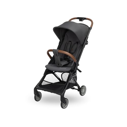 Bebeconfort Zephir, kompakter Baby Kinderwagen, 0–4 Jahre (bis zu 22 kg), leichter Reise Buggy (5.6 kg), in Kabinengröße, flacher und verstellbarer Sitz, Aufbewahrungskorb, Mineral Graphite