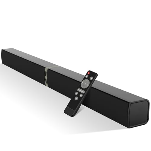 HoYLluDLL 2.0 Kanal Soundbar für Fernseher, 32 Zoll Teilbare 2-in-1-Soundbar für TV Geräte mit 3 EQ-Modi und 3D-Surround-Sound, TV Lautsprecher Soundbars Bluetooth 5.3, ARC/Optical/AUX, KY2020D