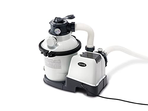 Intex Krystal Clear Sandfilteranlage 4,5 m³ für Pools bis 18.000l 26644 Grau / Schwarz
