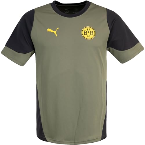 PUMA Borussia Dortmund BVB Training Trikot Jersey (DE/NL/SE/PL, Alphanumerisch, L, Regular, Regular, Green)