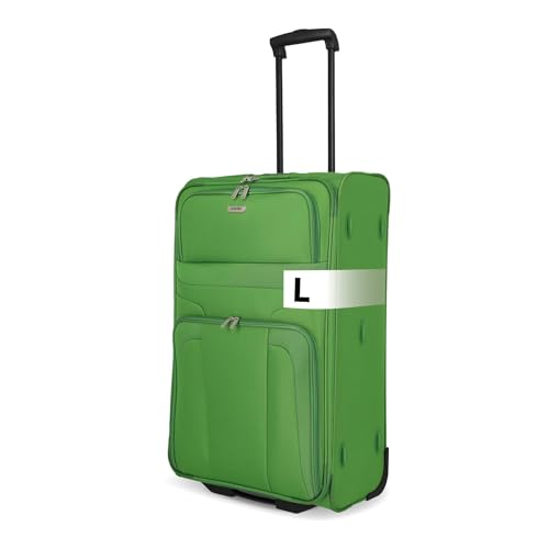 paklite Reisekoffer mit 2 Rollen, Rollkoffer groß, Orlando, klassischer Weichschalen Trolley im zeitlosen Design, 73 cm, 80 Liter
