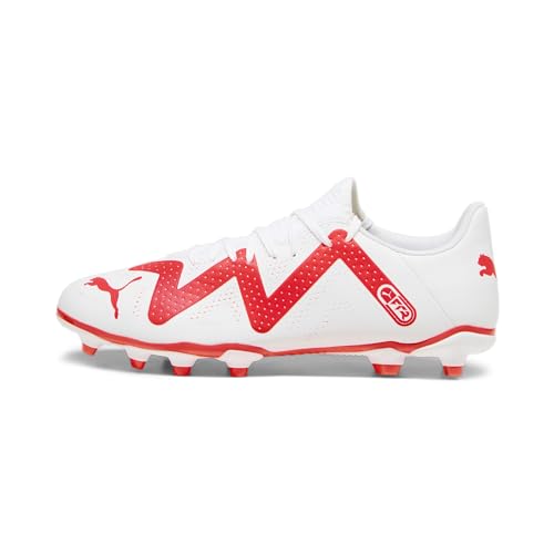 PUMA Herren Future Play Fg/Ag Fussballschuh, White Fire Orchid, 44 EU